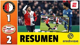 EL CHAQUITO SANTIAGO GIMÉNEZ marcó un GOLAZO en EL FEYENOORD 1-2 PSV de CHUCKY LOZANO | Eredivisie