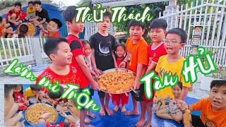 Thử Thách Cùng Team Làm Mì Trộn Tàu Hủ #thuthach