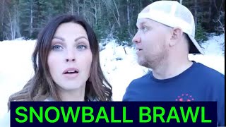 AUTUMN FAMILY HIKE TURNS INTO A COLD SNOWY FAMILY SNOWBALL FIGHT | BEAUTIFUL FALL COLORS IN UTAH