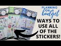 How to use ALL the Themed Stickers in Your Planner - Teacher & Student - Planning on a Budget