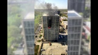 CBS 2 Morning News  High Rise Fire In South Shore