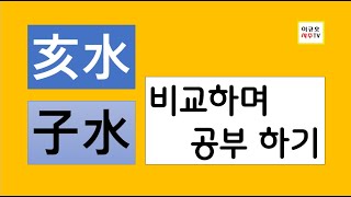 사주 - 해수와 자수, 비교하며 공부 하기