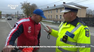 Acțiuni ale polițiștilor nemțeni pentru prevenirea accidentelor de circulație