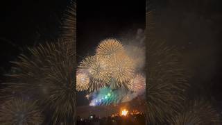 若草山山焼き　点火前花火　2024年1月27日　#fireworks #japan #burning a hill