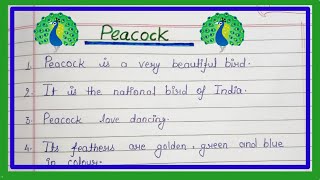 10 lines essay on Peacock in English /Essay on Peacock in English / About our national bird peacock
