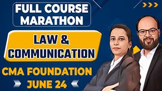 Law & Communication Full Course Marathon | Law & Communication Most Imp. MCQ |CMA Foundation Dec 24