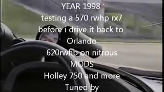 RX7 620 whp orlando miami street acceleration and more