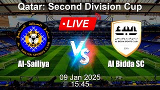 🔴 LIVE: Al-Sailiya vs Al Bidda SC - Football Live Score - Qatar Second Division Cup