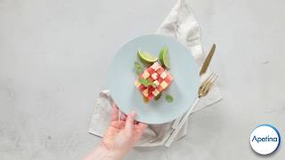 Salat med vannmelon, ost, lime og mynte |  Apetina®