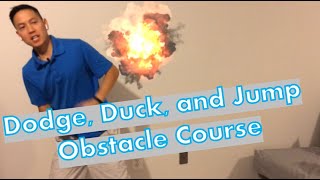 Dodge, Duck, Jump KIDS Virtual OBSTACLE COURSE!