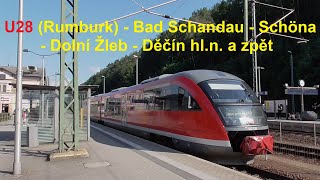 Hlášení ve vlaku / Zugansage: Bad Schandau - Děčín hl.n. / Tetschen | U28 | České dráhy / DB Regio