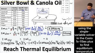 സിൽവർ ബൗൾ \u0026 കനോല ഓയിൽ താപ സന്തുലിതാവസ്ഥയിൽ എത്തുന്നു | ഇരട്ടി വോളിയവും ഭാരവും ഉള്ള തത്തുല്യ പരിഹാരം