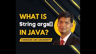 Java Command Line Arguments Explained | What is String args[] in Java?