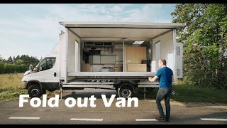 Custom built Expandable fold out Van Rolling Unit. Ausklappbarer Wohnwagen Sonde