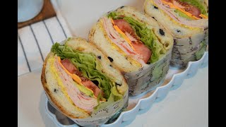 우리집은 자주 만들어 먹어요 치아바타 샌드위치 맛있고 든든 합니다. Ciabatta Sandwich