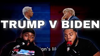 Donald Trump vs Joe Biden. Epic Rap Battles Of History - (REACTION)