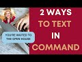 Keller Williams | Command | 2 ways to Text with Twilio