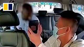 Furious passenger insults taxi driver for asking for confirmation