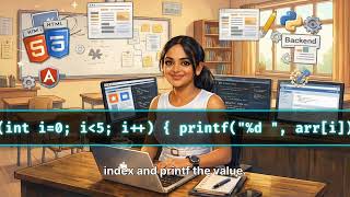 🔥 Array Input and Output in C Programming | Array Traversal Explained | Module 7 - Lesson 7.2