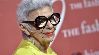 Iris Apfel, fashion icon known for her eye-catching style, dies at 102