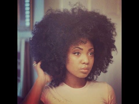 Natural Hair Curly Afro Tutorial Youtube
