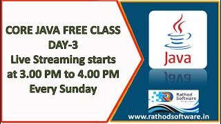 Free Java Weekly Class: Mastering Java Live DAY-3