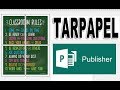 How to make tarpapel in Microsoft Publisher tutorial