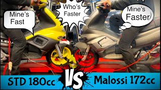 Gilera Runner Shootout - Malossi 172 v Standard 180 - PM Tuning Exhaust