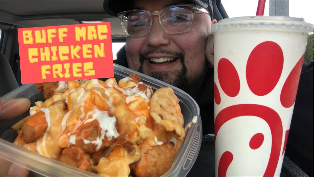 Chick-fil-A Buffalo Ranch Mac & Cheese Chicken Nugget Fries 🧀 🍗 🍟 Tik ...