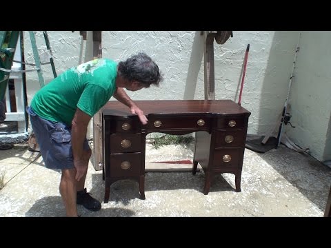 Making an antique desk look BRAND NEW Making an antique desk look BRAND NEW
