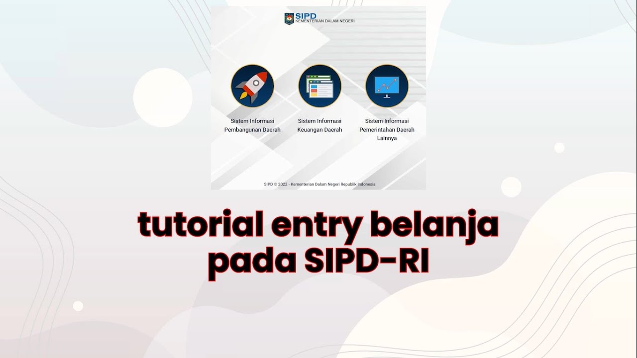 Tutorial SIPD-RI Entry Rincian Belanja - YouTube