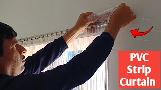 How to install PVC Strip Curtain Full information in urdu hindi...#curtain