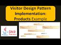 Visitor Design Pattern Implementation: Products Example