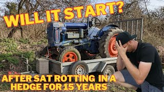 Classic Tractor abandoned for 15 years will it Start? - 1947 Fordson Super Major E27N