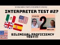 English-Spanish Bilingual Oral Proficiency test/ Medical Interpreter Terminology/ Multilingual #2