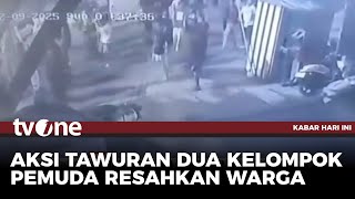 Dua Kelompok Pemuda di Penjaringan Terlibat Tawuran Menggunakan Sajam | Kabar Hari Ini tvOne