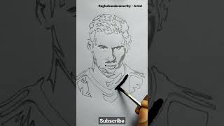 Lionel Messi drawing | Stencil art | #shorts #raghulsundaramurthy #youtubeshorts #lionelmessi #messi