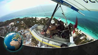 Exploring Zanzibar in a flying boat