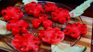 Simple Watermelon Flower Style 🍓🍉 Fruit & Vegetable CARVING AND CUTTING TRICKS 🍓