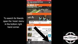 How to follow someone on Zwift