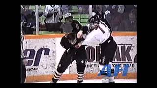 OHL Feb. 4, 1996 Nick Bootland,GUE v Ryan Taylor,NF Guelph Storm Niagara Falls Thunder