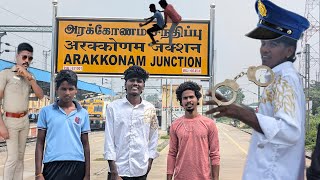 Arakkonam railway 🚂 Chennai | vj Sidhu vlog 🤣#trendingnow