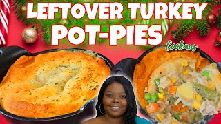 COOKMAS DAY 5, LEFTOVER TURKEY POT-PIES, Quick And Easy Recipe