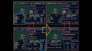 【SFCバイナリ改造】第4次スーパーロボット大戦　日本語版VS翻訳版（WIP）/So sánh bản tiếng Nhật và bản dịch của game Đại chiến Robot4