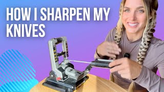 How I Sharpen My Knives (Work Sharp Professional Precision Adjust)