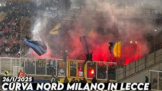 CURVA NORD MILANO IN LECCE || Lecce vs Inter Milan 26/1/2025