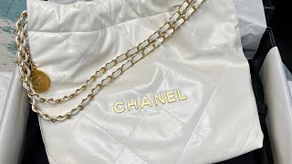 開箱實拍 Chanel 22新款垃圾袋 購物袋#微信bagbag5