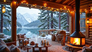 Cozy Winter Atmosphere❄The Crackling Sound of Fireplace🔥The Melodious Piano🎶Relax and Sleep Better