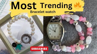 Most trending bracelet watch ⌚| Beads bracelet watch #youtube #handmadewithlove #braceletwatch #virl