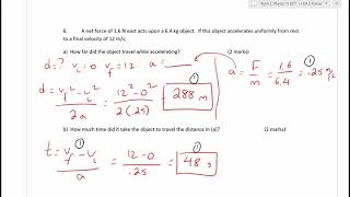 Physics 11 U5 Answers to Quiz 1